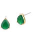 Fashion Green Waterdrop Shape Decorated Earrings