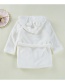 Fashion White Pure Color Decorated Pajamas