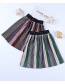 Fashion Multi-color Stripe Pattern Decorated Dress