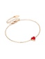 Fashion Gold Color Heart Shape Decorated Bracelet