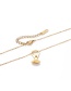 Fashion Gold Color Letter Pattern Decorated Necklace