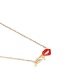 Fashion Gold Color Lips Shape Decorated Necklace