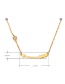 Fashion Rose Gold Arrow Shape Decorated Necklace