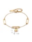 Fashion Gold Color Smile Shape Decorated Bracelet