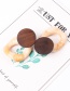 Fashion Brown Hollow Out Deisgn Round Shape Earrings