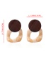 Fashion White Hollow Out Deisgn Round Shape Earrings