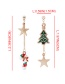 Fashion Gold Color Star Shape Decorated Tassel Earrings