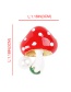 Fashion Red Mushroom Shape Design Brooch