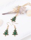 Fashion Green+red Christmas Tree Shape Decorated Jewelry Set