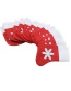 Fashion Red Snowflake Pattern Decorated Sock