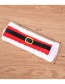 Fashion Red Belt Buckle Decorated Napkin Cover