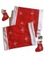 Fashion Red Snowflake Pattern Decorated Cutlery Cover
