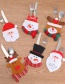 Fashion Red Santa Claus Pattern Decorated Cutlery Cover