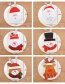 Fashion Red+white Snowman Pattern Decorated Cutlery Cover