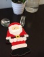 Fashion Multi-color Santa Claus Pattern Decorated Cutlery Cover