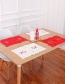 Fashion Red Hollow Out Deisgn Flower Pattern Placemat