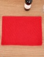 Fashion Red Pure Color Decorated Placemat
