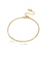 Fashion Gold Color Pure Color Decorated Anklet