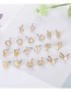 Fashion Gold Color Rabbit Shape Decorated Earrings