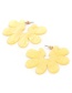 Fashion Pink Flower Shape Decorated Pure Color Earrings