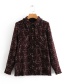 Fashion Claret Red Grids Pattern Decorated Shirt