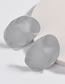 Fashion Gray Pure Color Decoated Earrings