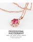 Fashion Rose Gold Flower Shape Decorated Jewelry Set
