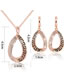 Fashion Gold Color Waterdrop Shape Decorated Jewelry Set