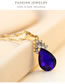 Fashion Purple Waterdrop Shape Decorated Jewelry Set