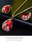 Fashion Red Waterdrop Shape Decorated Jewelry Set