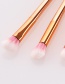 Fashion Gold Color Round Shape Decorated Makeup Brush(4pcs)