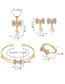 Fashion Gold Color Bowknot Shape Decorated Jewelry Set (5 Pcs )