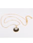 Fashion Black+gold Color Round Shape Decorated Jewelry Set (5 Pcs )