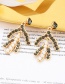 Fashion Gold Color Diamond&pearl Decorated Earrings