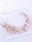 Fashion Rose Gold Leaf Shape Decorated Hair Accessories