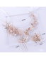 Fashion Rose Gold Leaf Shape Decorated Hair Accessories