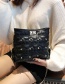 Fashion Black Rivet Decorated Shoulder Bag