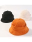 Fashion Khaki Pure Color Decorated Fisherman Hat