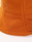 Fashion Beige Pure Color Design Thicken Fishman Hat