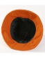 Fashion Orange Pure Color Design Thicken Fishman Hat