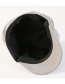 Fashion Coffee Pure Color Decorated Octagonal Cap