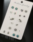 Fashion Silver Color Shell Shape Decorated Earrings (18 Pcs )