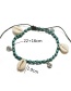 Fashion Green Shell Decorated Anklet
