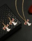 Fashion Gold Color Deer Shape Decorated Jewelry Set