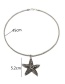 Fashion Silver Color Starfish Shape Decorated Necklace