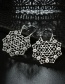 Fashion Silver Color Bee Shape Decorated Hollow Out Earrings