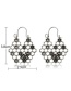 Fashion Silver Color Bee Shape Decorated Hollow Out Earrings