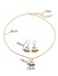 Fashion Gold Color Bell Shape Decorated Jewelry Set