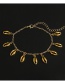 Fashion Gold Color Shell Shape Decorated Anklet