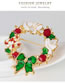 Fashion Green+gold Color Bowknot Shape Decorated Brooch